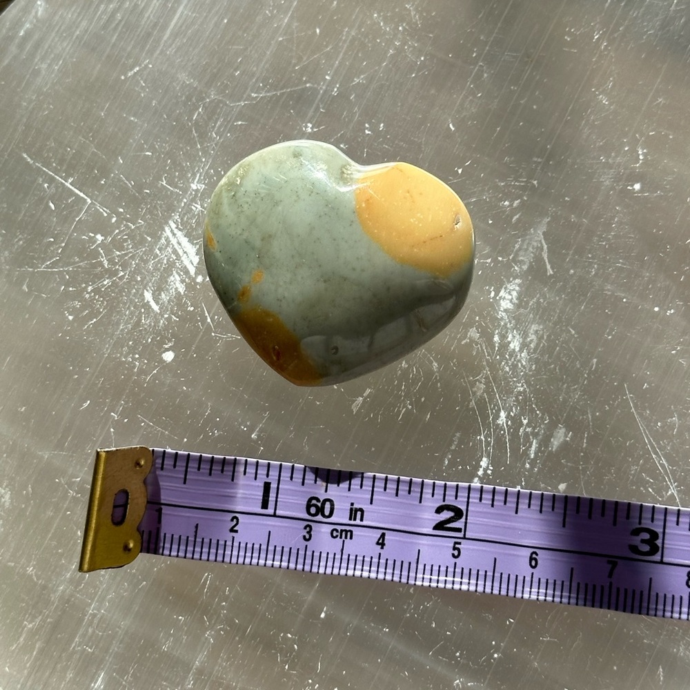 Authentic Jasper Heart Crystal